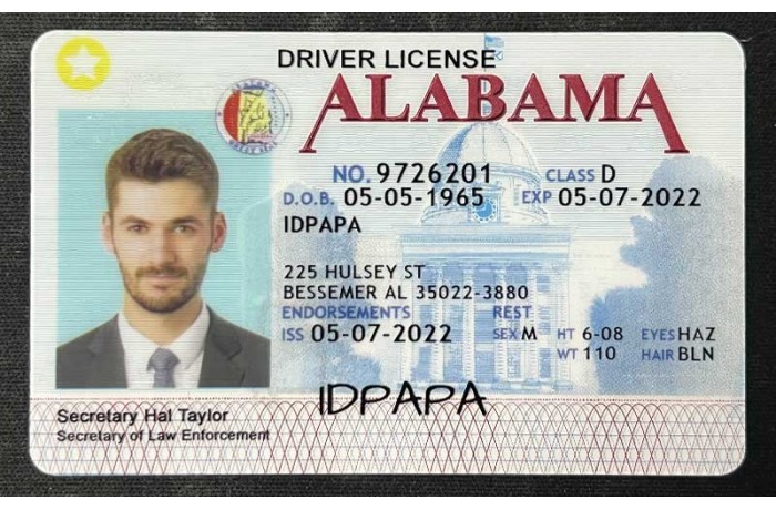 Alabama Scannable IDs - Buy Scannable IDs at idpapa