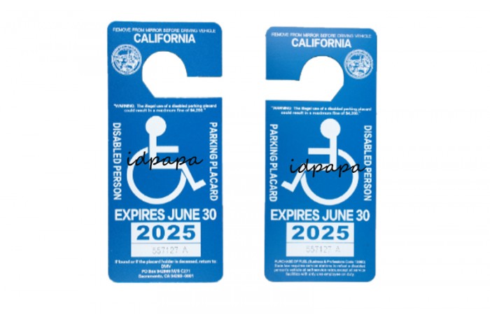 California Handicap Parking Cards