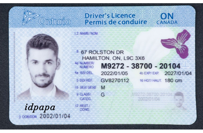 Canadian Ontario Card