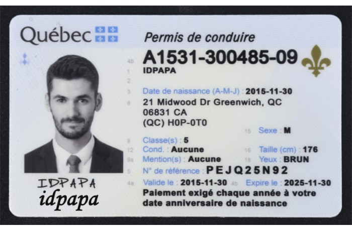 Canada Quebec Fake IDs - Get Scannable Fake Driver License at idpapa